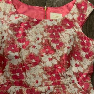 Kate spade fancy pink gold dress size 8